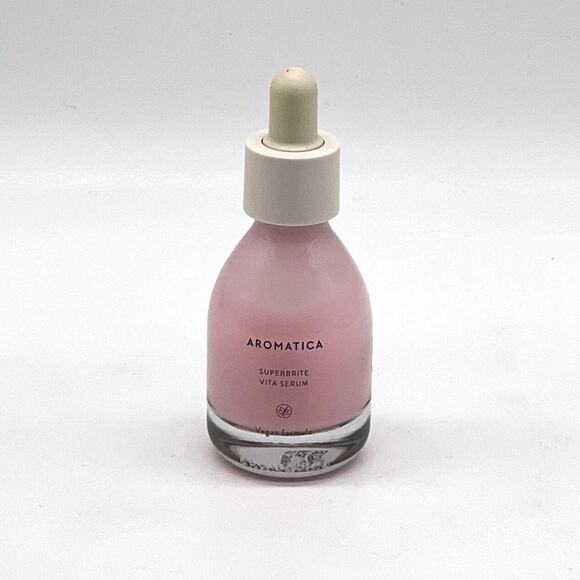 AROMATICA SuperBrite Vita Serum 30ml Vegan Vitamin Booster Brightening NEW - Picture 1 of 8